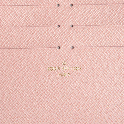 Louis Vuitton Calfskin Felicie Card Holder Insert Rose Ballerine 6 of 6