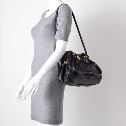 Chloe Python Medium Paraty Black 2 of 10