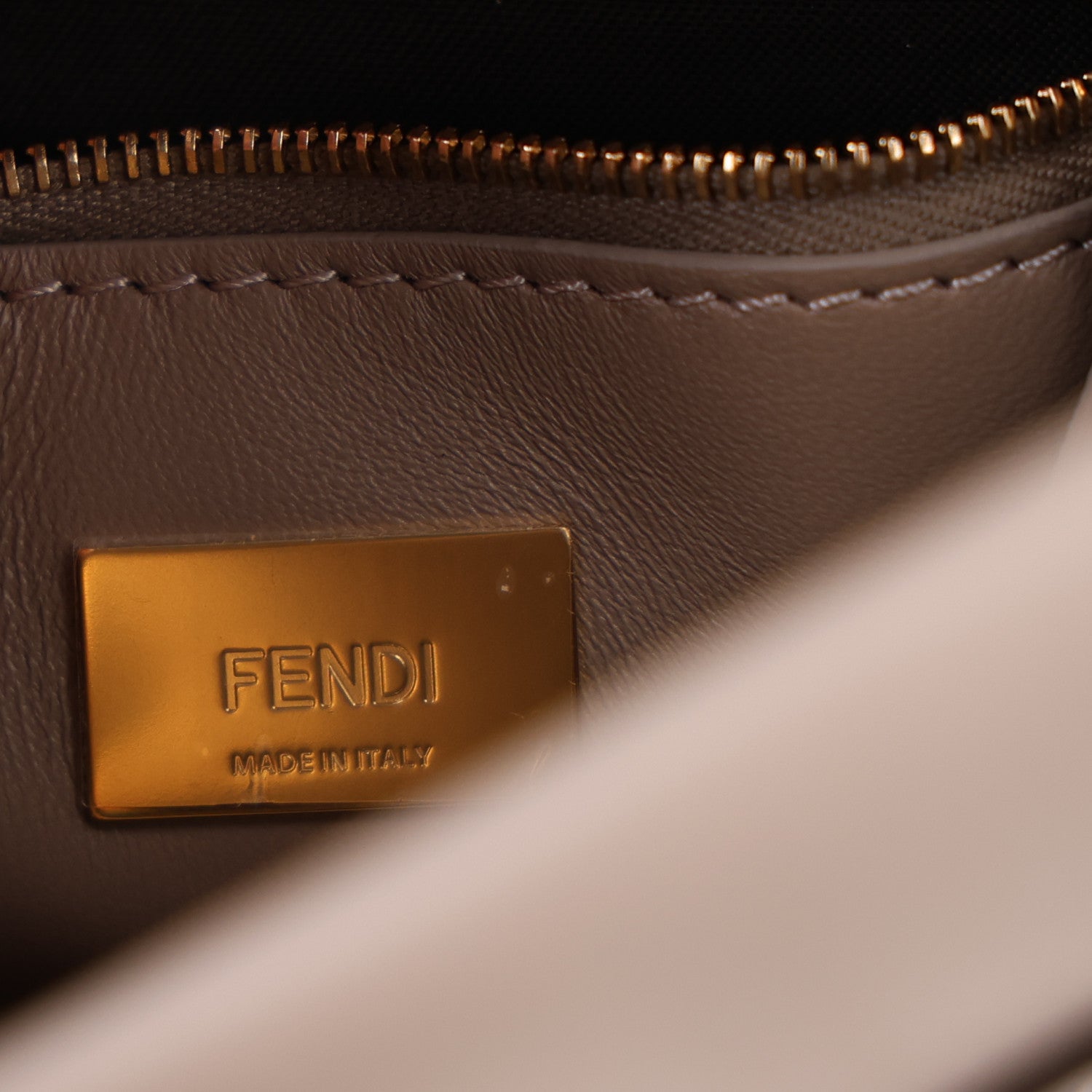 Fendi Vitello Seta Shiny Nappa Plexiglass Tortoise Mini Peekaboo Iconic Satchel Tortora 6 of 10