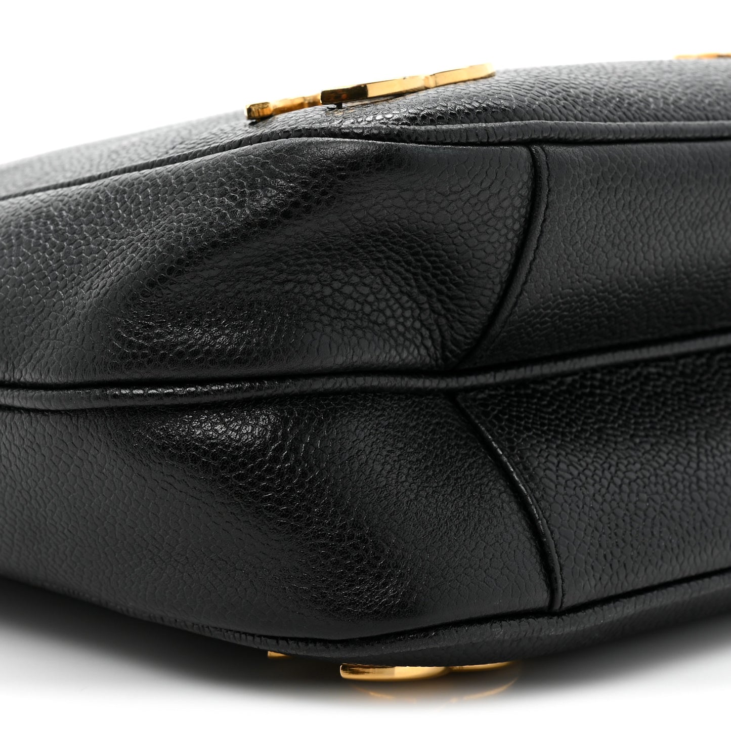 Caviar Triple CC Shoulder Bag Black