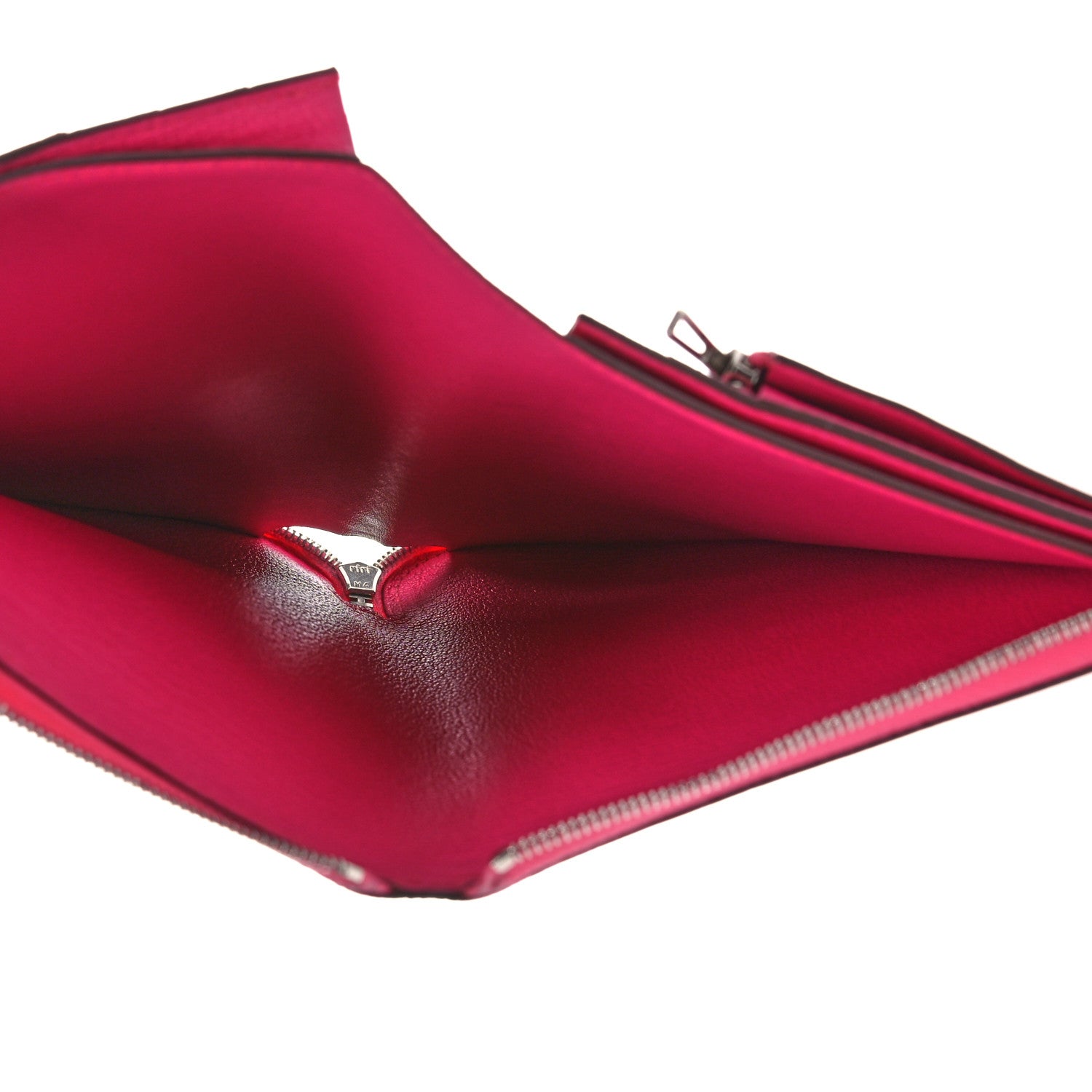 Hermes Chevre Mysore Azap GM Combined Wallet Rose Shocking 6 of 15