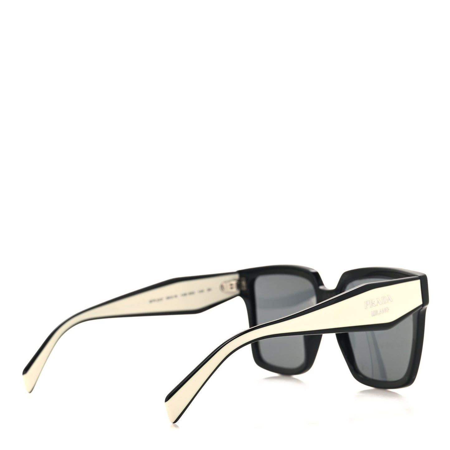 Acetate Square Sunglasses SPR 24Z Black White