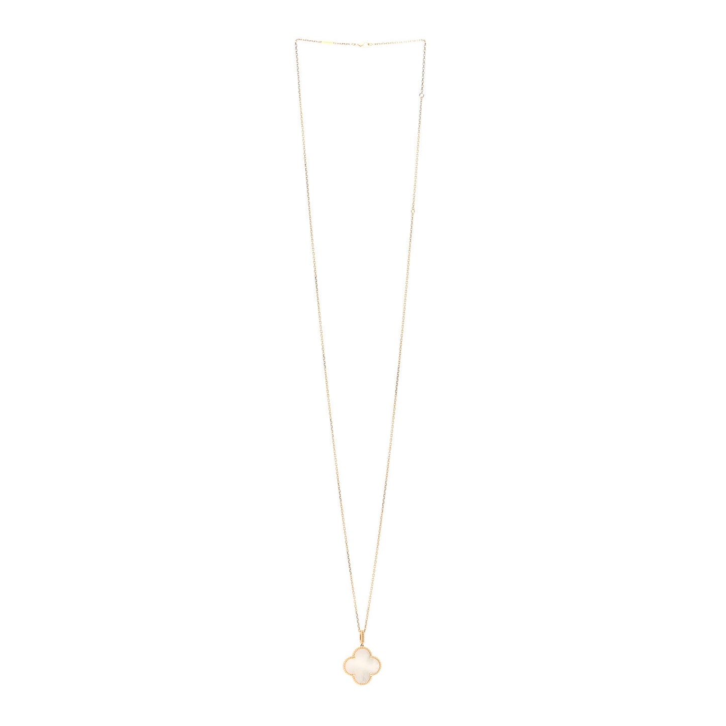 18K Yellow Gold Mother of Pearl Magic Alhambra Long Necklace