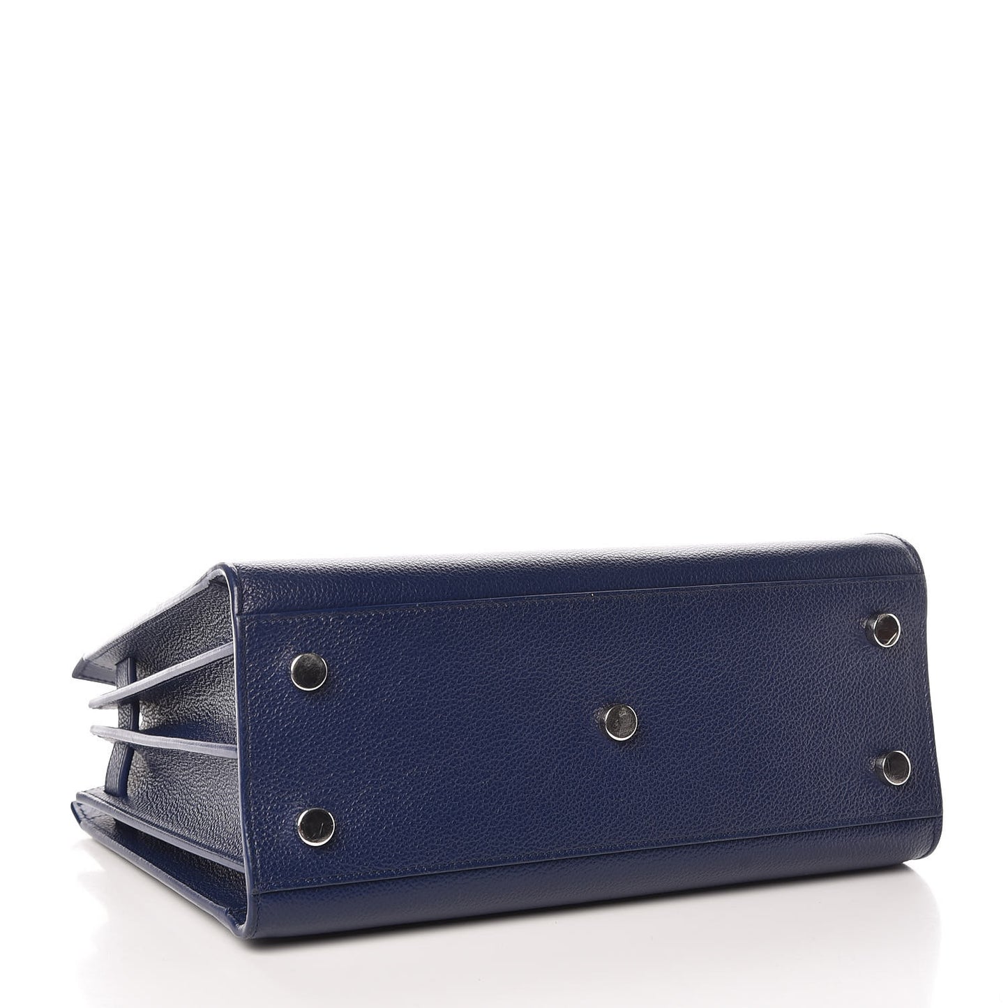 Grained Calfskin Baby Sac De Jour Marine