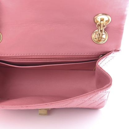 Chanel Aged Calfskin Quilted 2.55 Reissue Mini Flap Pink 6 of 12