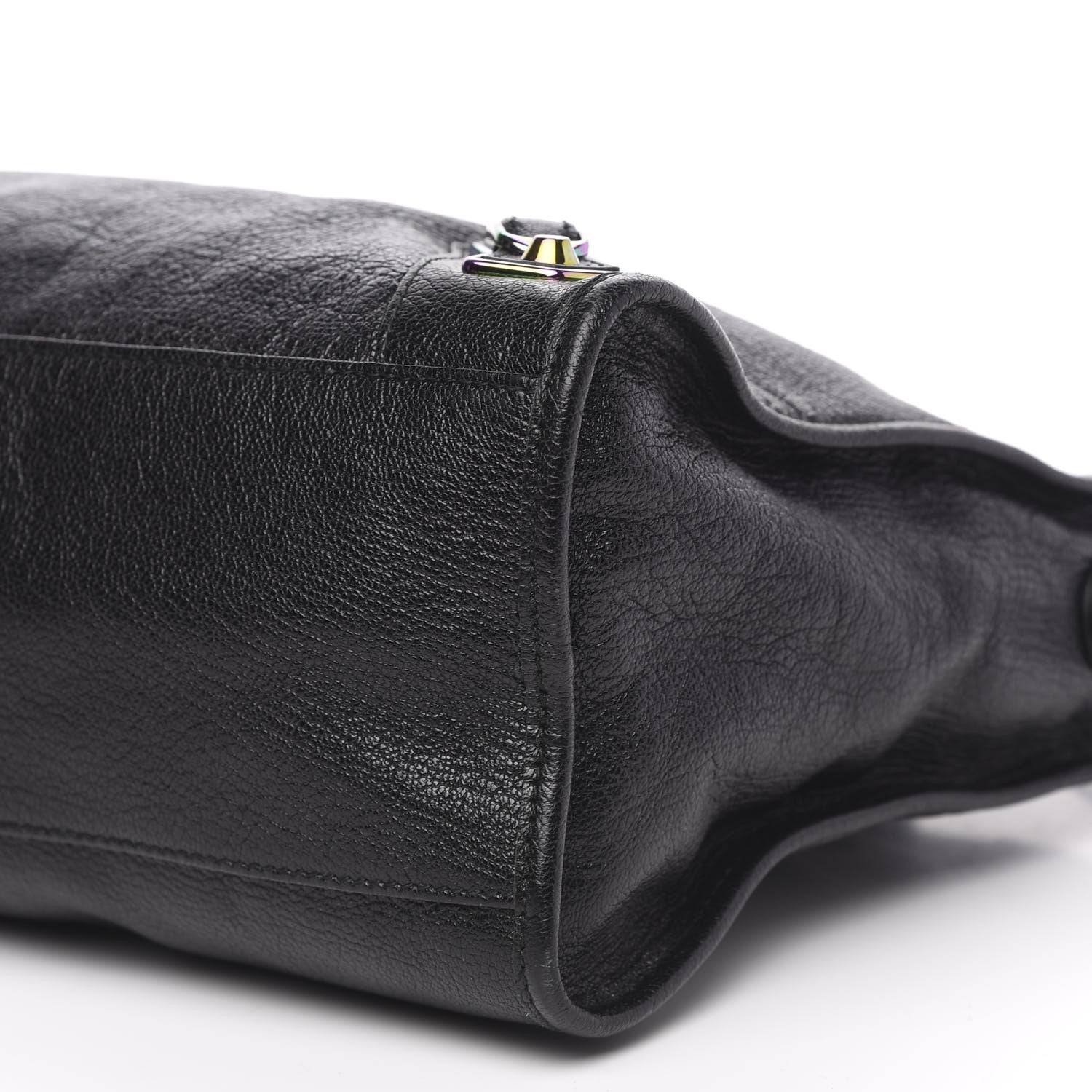 Balenciaga Chevre Iridescent Metallic Edge Hardware City Black 9 of 9