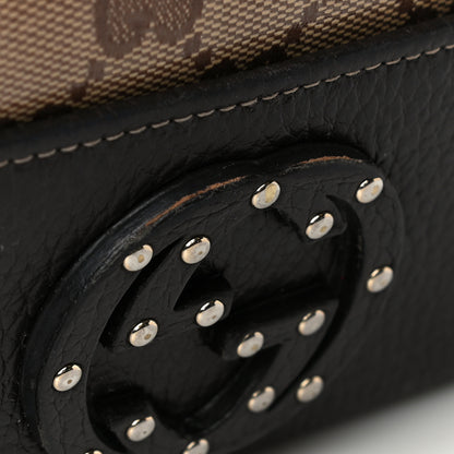 Gucci Calfskin Monogram Blondie Continental Wallet Dark Brown 10 of 11