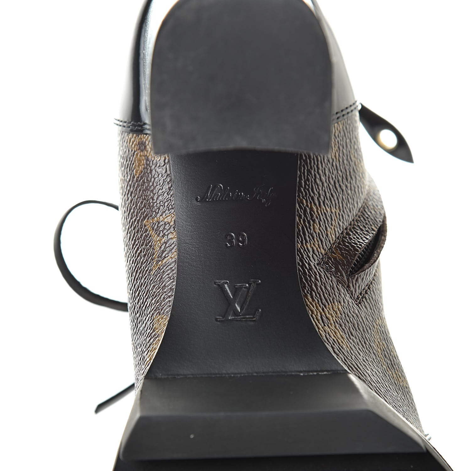 Louis Vuitton Patent Calfskin Monogram Star Trail Ankle Boots 39 Black 6 of 10