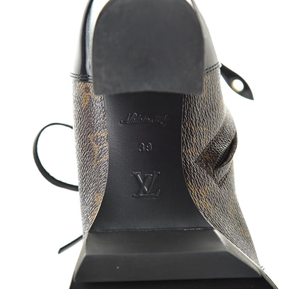 Louis Vuitton Patent Calfskin Monogram Star Trail Ankle Boots 39 Black 6 of 10