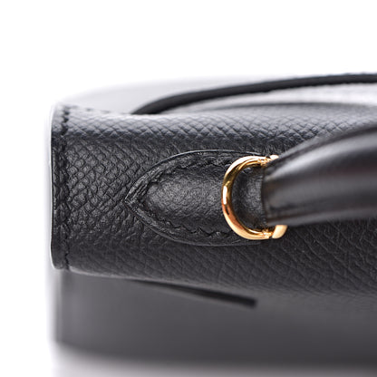 Hermes Epsom Mini Kelly Sellier 20 Black 28 of 31