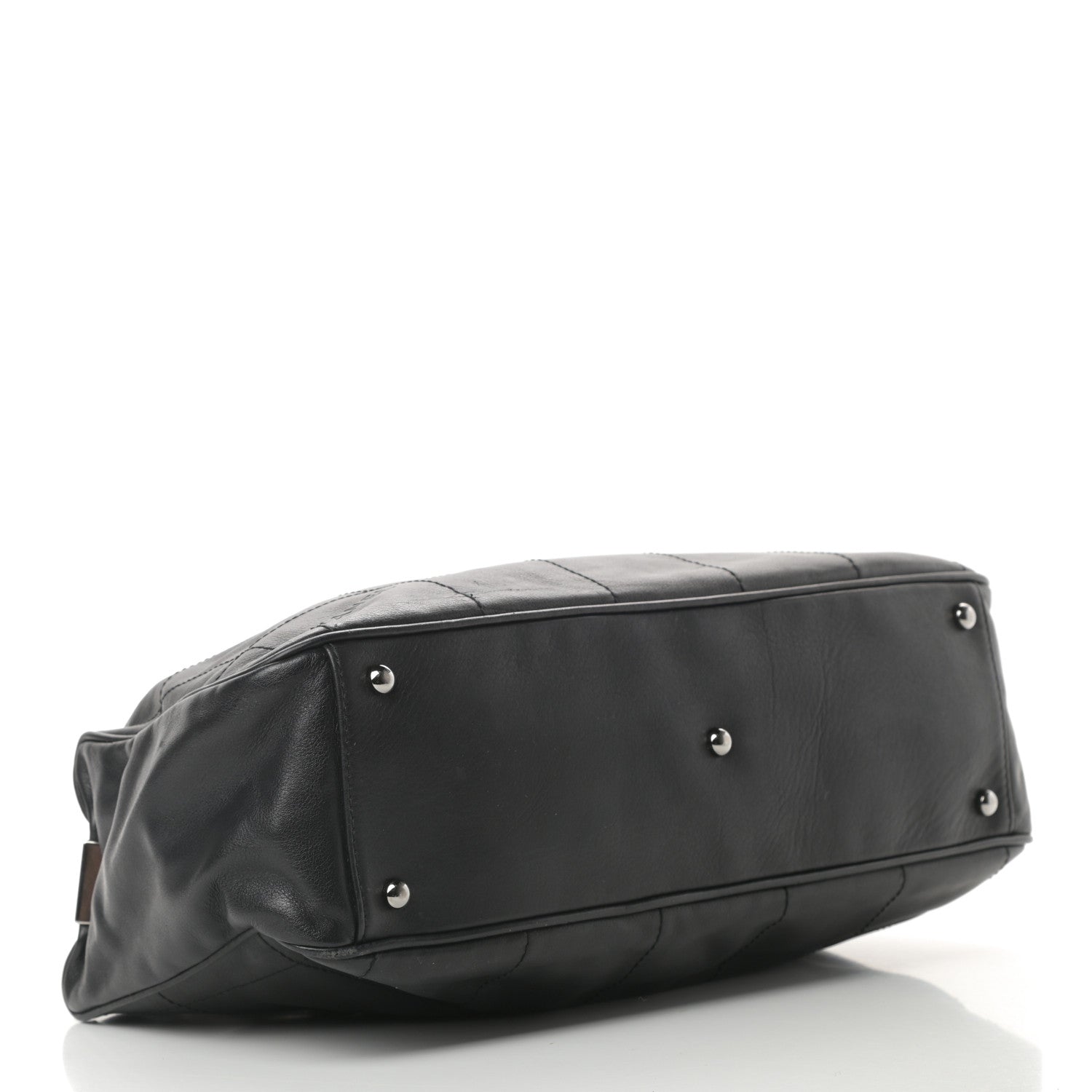 Chanel Lambskin Square Stitched Large Tote Black 4 of 13