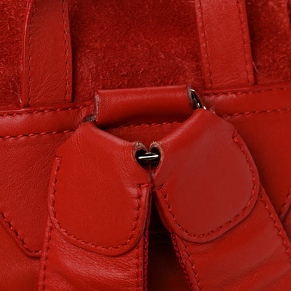 Balenciaga Matte Calfskin Classic Hardware S Traveler Backpack Rouge Grenade 13 of 14