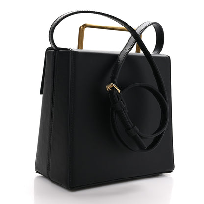 Off-White Calfskin Chunck Top Handle Bag Black 3 of 9