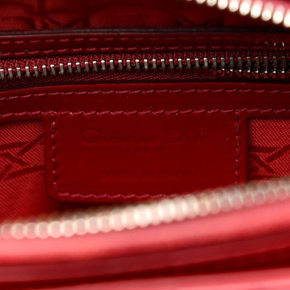 Christian Dior Patent Cannage Medium Lady Dior Red 6 of 16