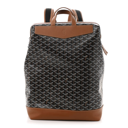 Goyard Goyardine Calfskin Cisalpin Backpack Black Gold 1 of 9