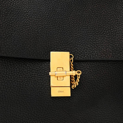 Chloe Grained Lambskin Large Drew Shoulder Bag Black 6 of 13