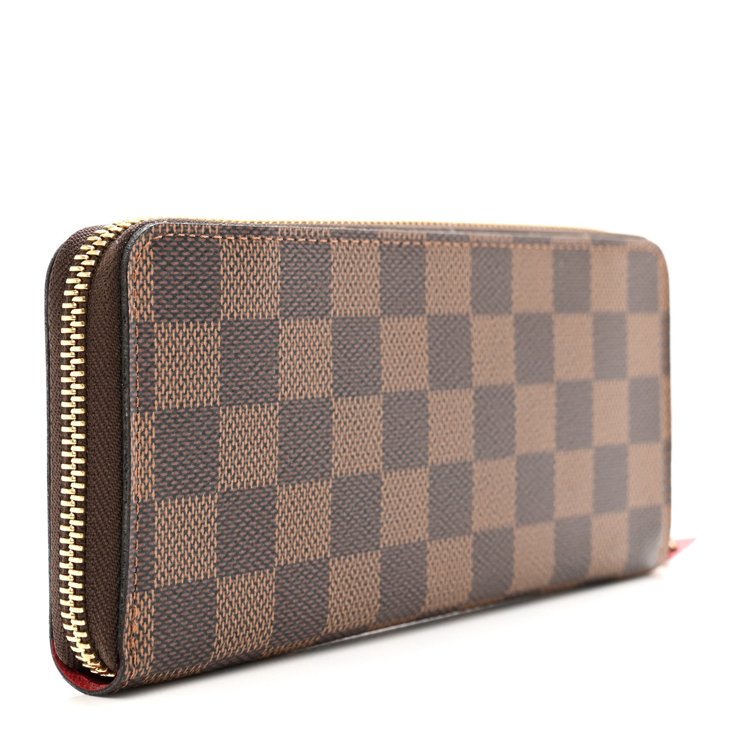 Louis Vuitton Damier Ebene Clemence Wallet Cherry 3 of 7