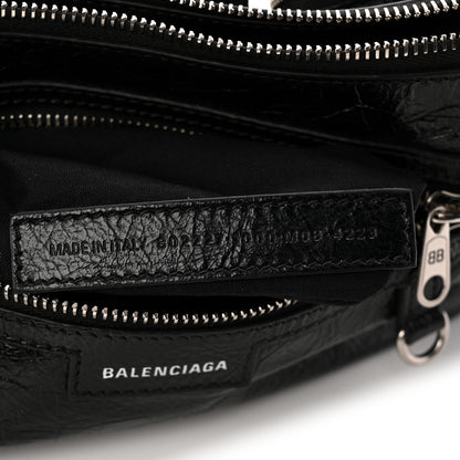 Balenciaga Agneau Arena Superbusy XS Sling Zip Shoulder Bag Black Black 7 of 10