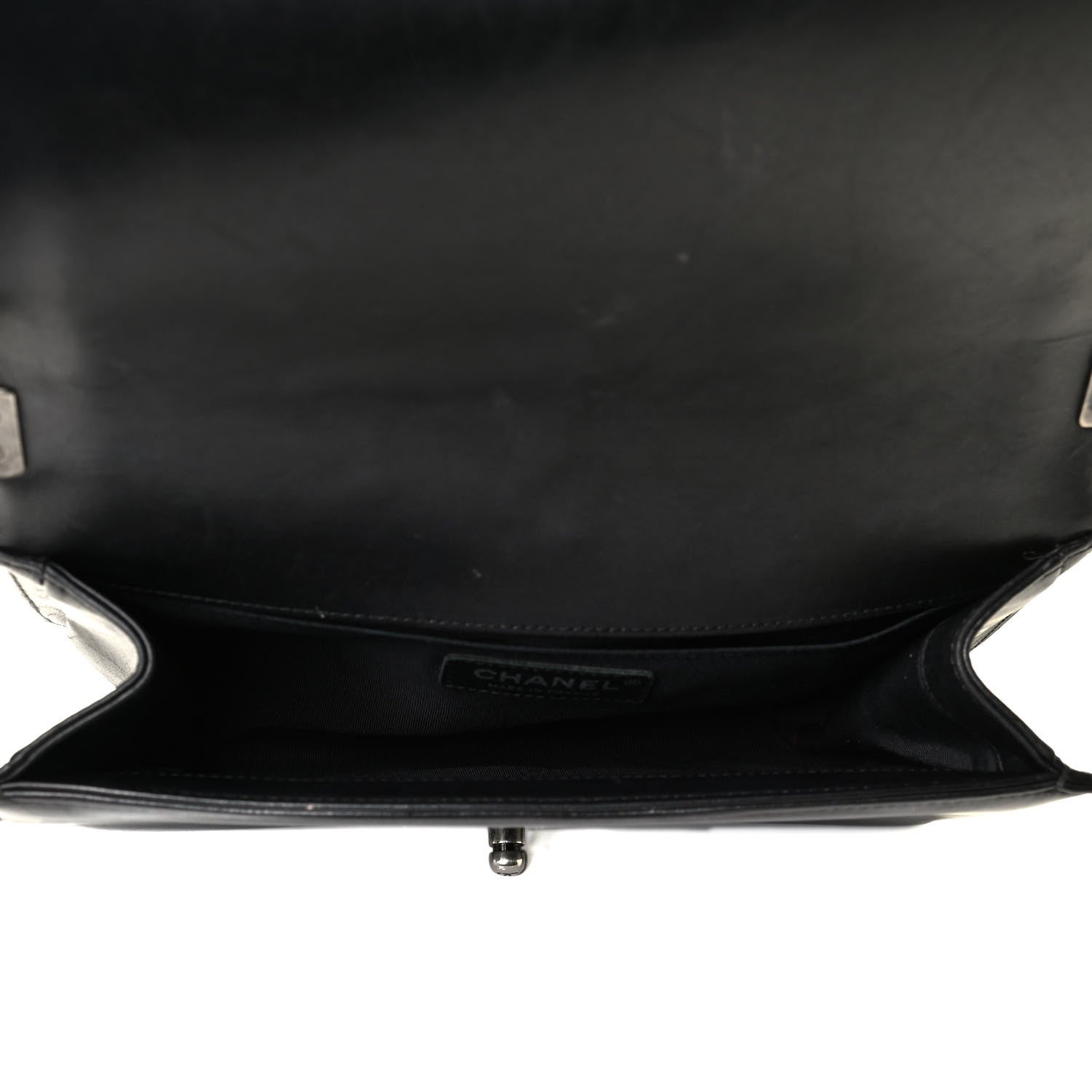 Chanel Lambskin Quilted Medium Boy Flap Black 4 of 8