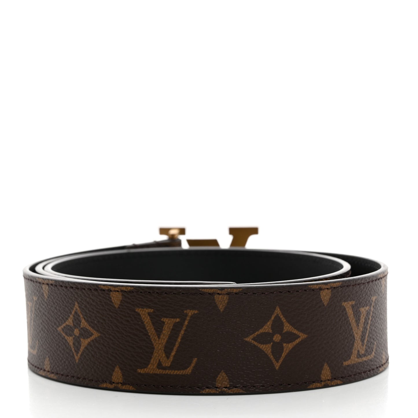 Calfskin Monogram 40mm LV Pyramide Belt 95 38 Black