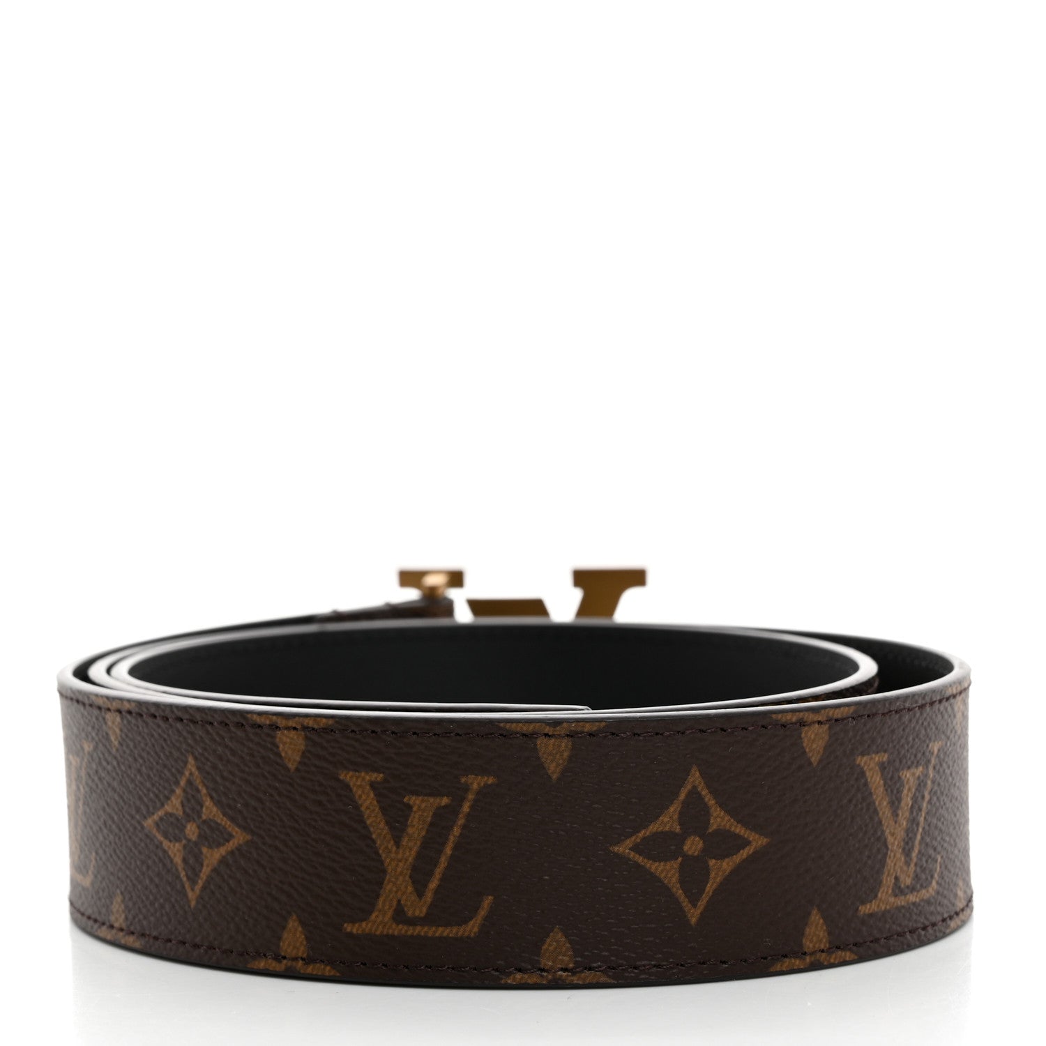 Louis Vuitton Calfskin Monogram 40mm LV Pyramide Belt 95 38 Black 2 of 5