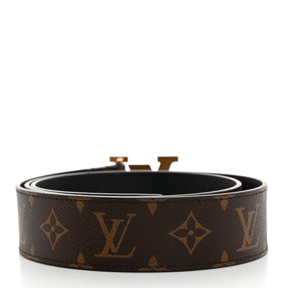 Louis Vuitton Calfskin Monogram 40mm LV Pyramide Belt 95 38 Black 2 of 5