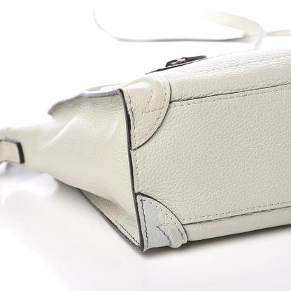 Celine Drummed Calfskin Nano Luggage Lune 13 of 18