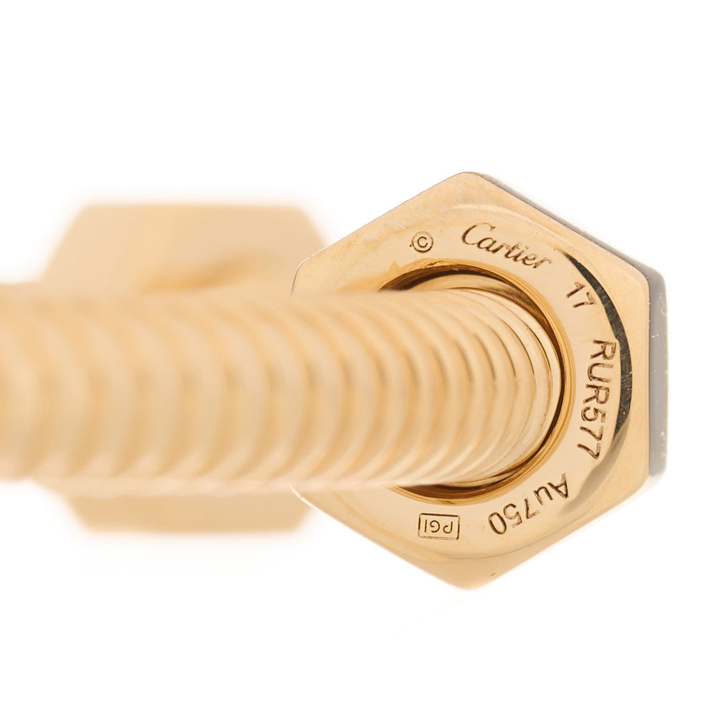 Cartier 18K Yellow Gold Ecrou de Cartier Bracelet 17 3 of 4