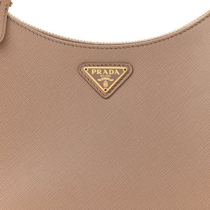 Prada Saffiano Re-Edition 2005 Shoulder Bag Cammeo Beige 7 of 10