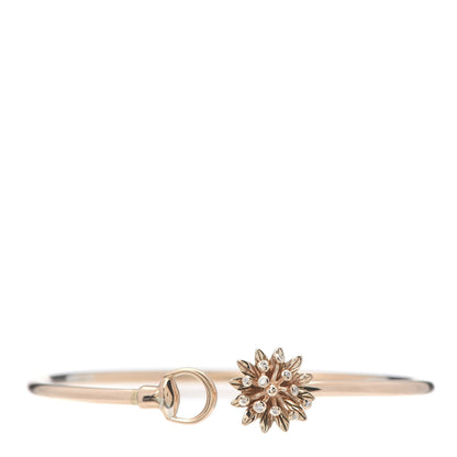 Gucci 18K Rose Gold Diamond Flora Bracelet 1 of 5