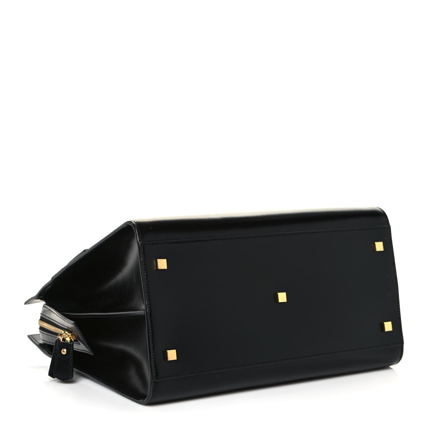 Saint Laurent Shiny Calfskin Large Uptown Tote Black 3 of 15