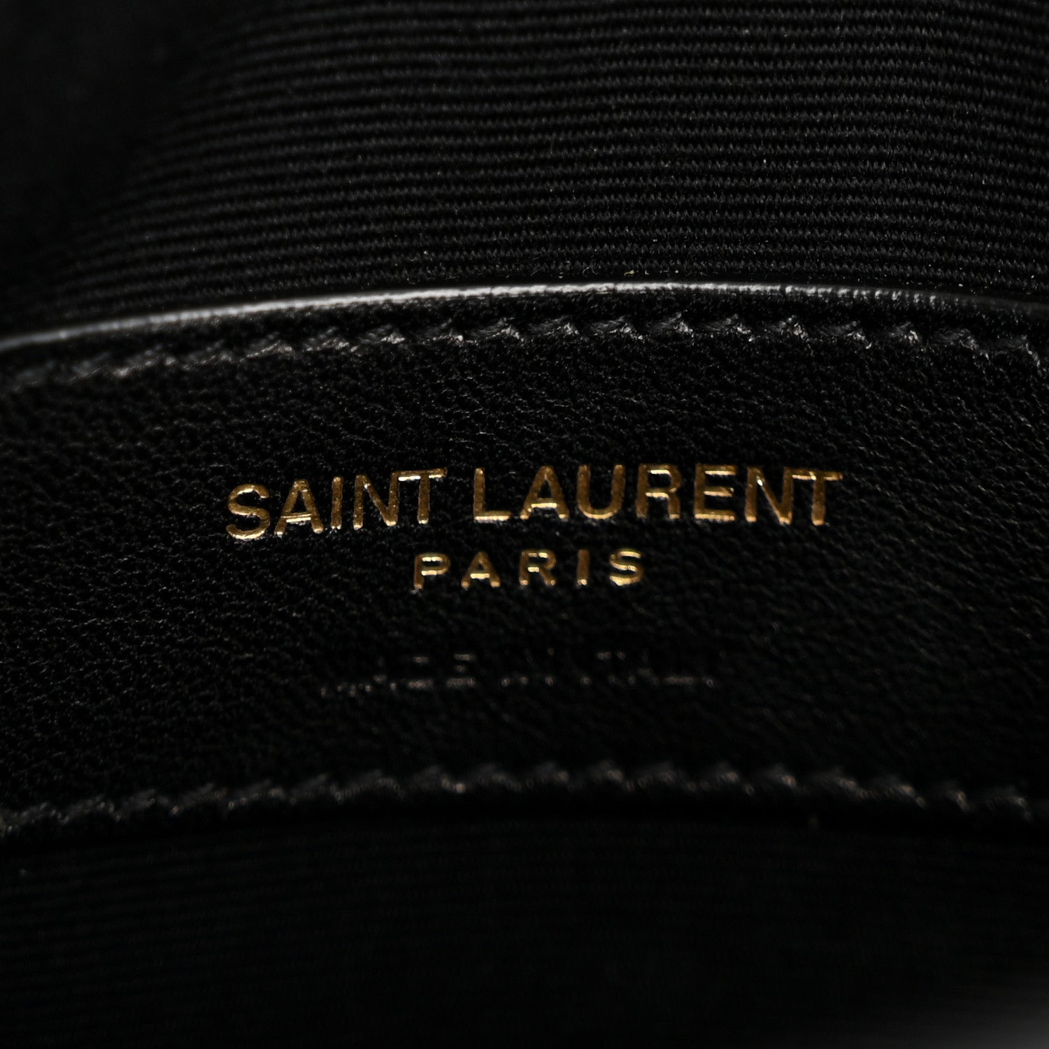 Saint Laurent Smooth Shiny Calfskin Monogram Uptown Baby Pouch Black 5 of 9