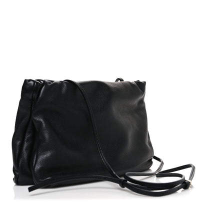 The Row Grained Calfskin Bourse Clutch Black 3 of 9