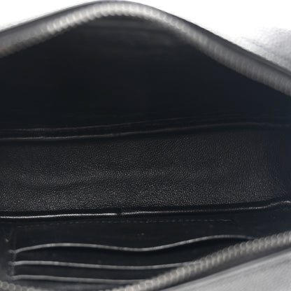 Saint Laurent Grain De Poudre Matelasse Monochrome Monogram Mini Lou Camera Bag Black 5 of 11
