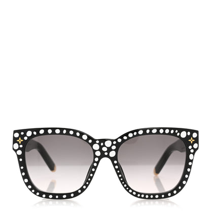 Louis Vuitton LV X YK Acetate Painted Dots Sunglasses Z1903E Black White 4 of 8