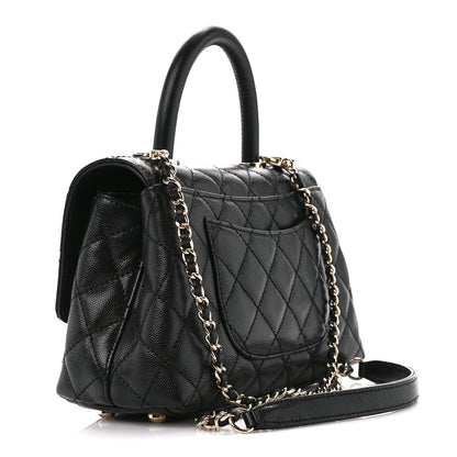 Chanel Caviar Quilted Mini Coco Handle Flap Black 3 of 12