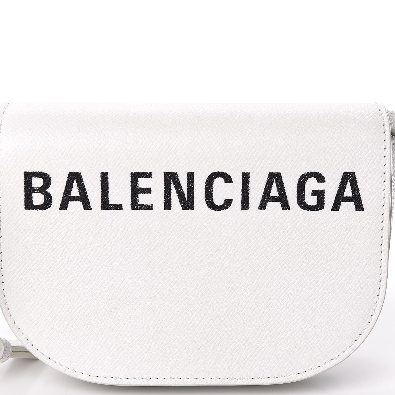 Balenciaga Grained Calfskin Logo Print Ville Day Bag XS White 11 of 18