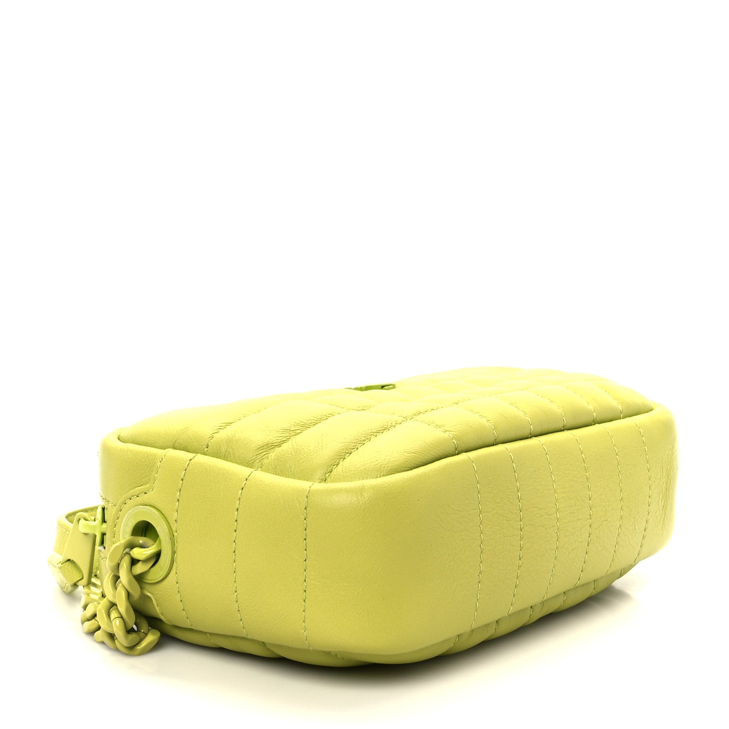 Burberry Lambskin Quilted Mini Lola Camera Bag Vivid Vivid Lime 4 of 10