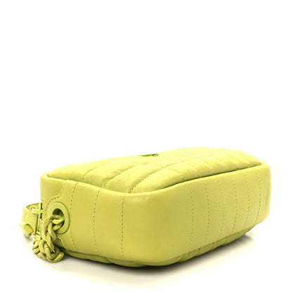Burberry Lambskin Quilted Mini Lola Camera Bag Vivid Vivid Lime 4 of 10