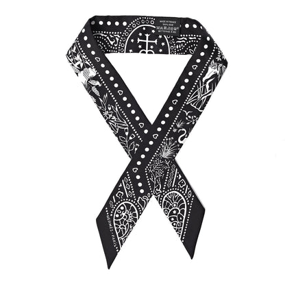 Hermes Silk Entre Ciel Et Mer Twilly Black White 1 of 5