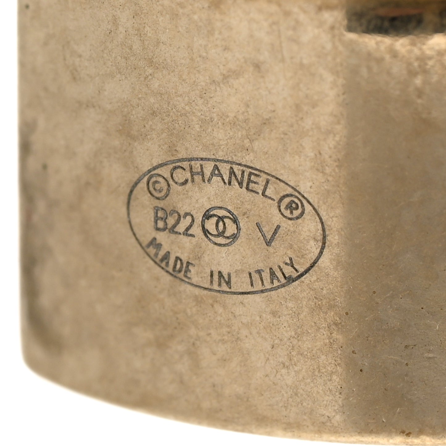 Metal Lock Drop Earrings Light Gold