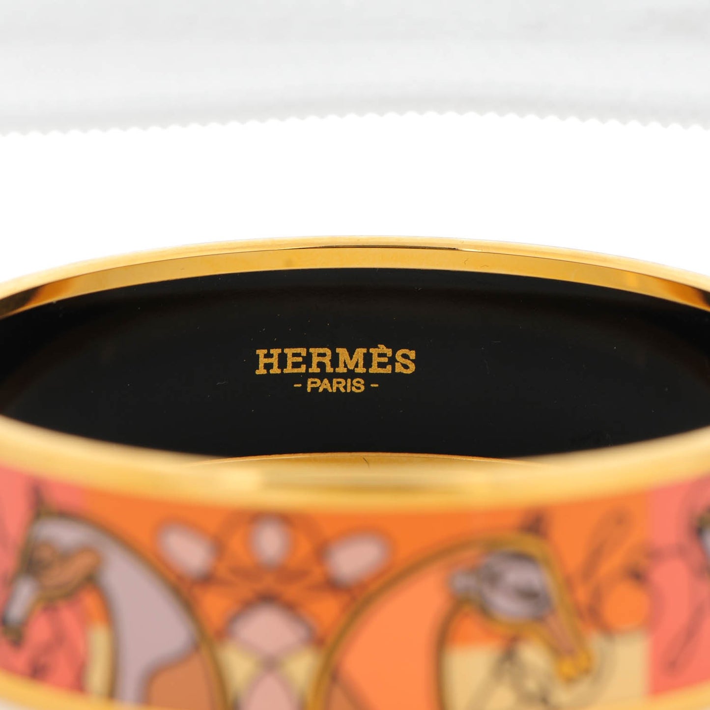 Enamel Printed Wide Coup De Fouet Bracelet 62
