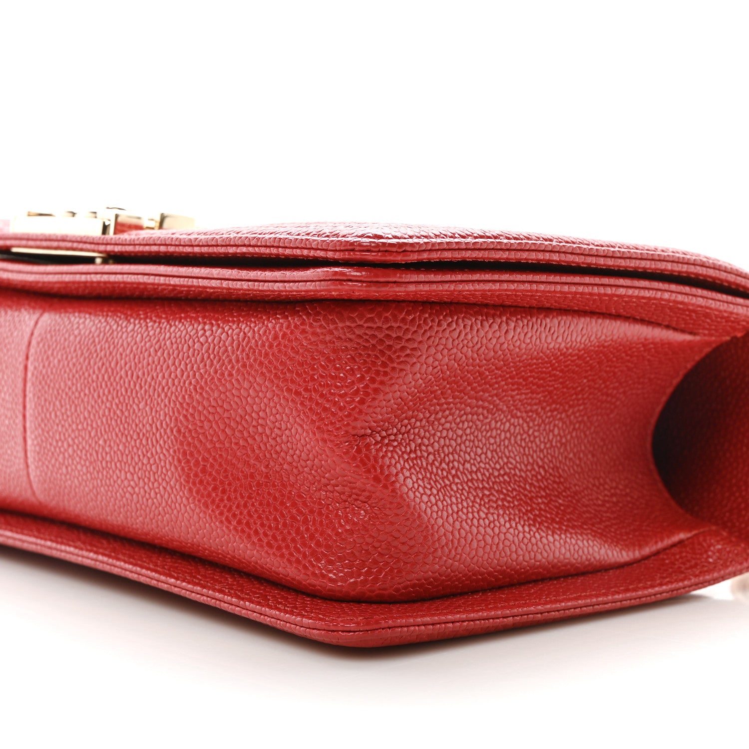 Chanel Caviar Quilted Medium Boy Flap Red 10 of 11