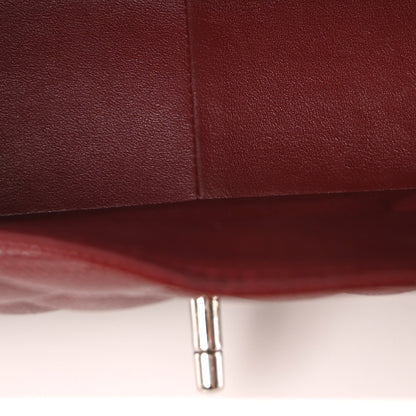 Chanel Caviar Quilted Jumbo Double Flap Burgundy 5 of 10
