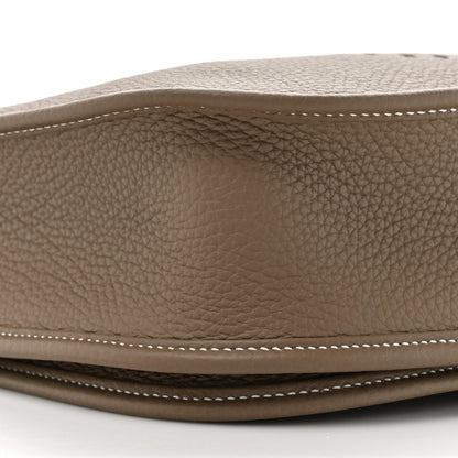 Hermes Taurillon Clemence Evelyne III PM Etoupe 10 of 11