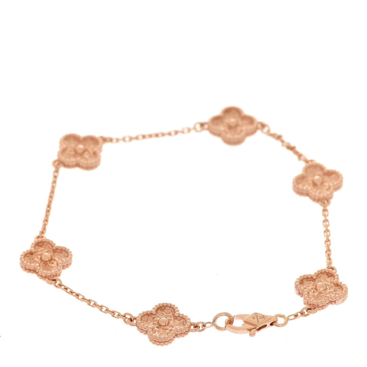 18K Rose Gold 6 Motifs Sweet Alhambra Bracelet