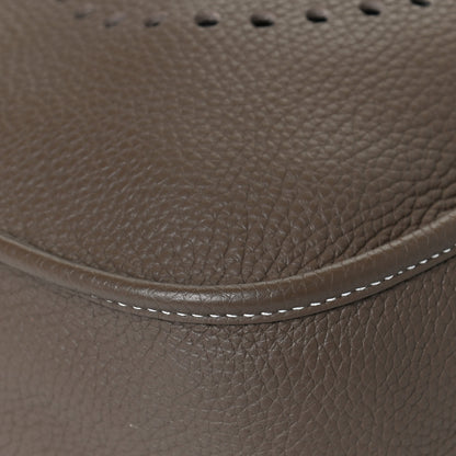 Hermes Taurillon Clemence Evelyne III GM Etoupe 10 of 12