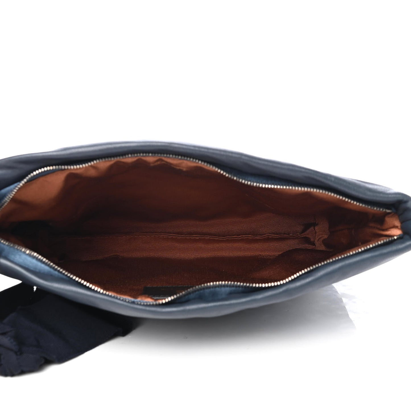 Washed Lambskin Amalia Pouch Navy