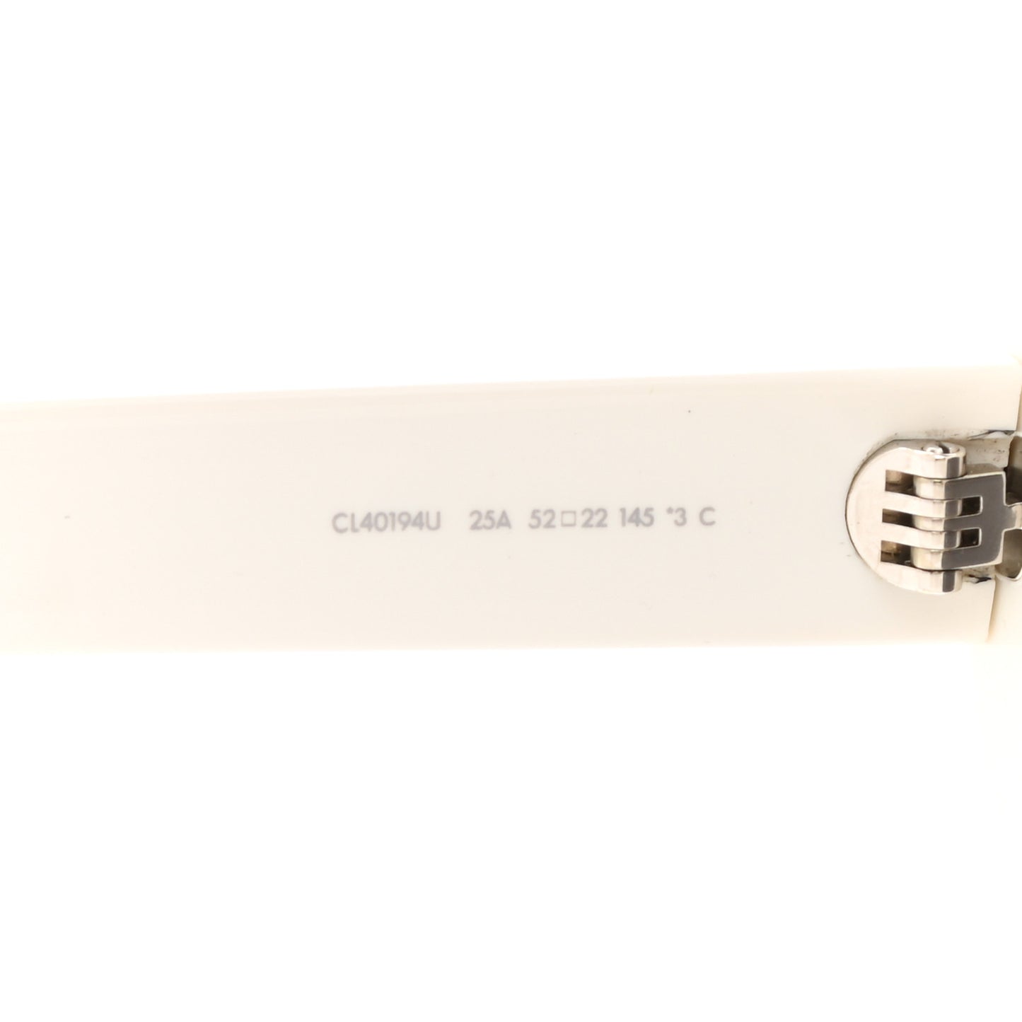 Acetate Triomphe 01 Sunglasses CL 40194U White