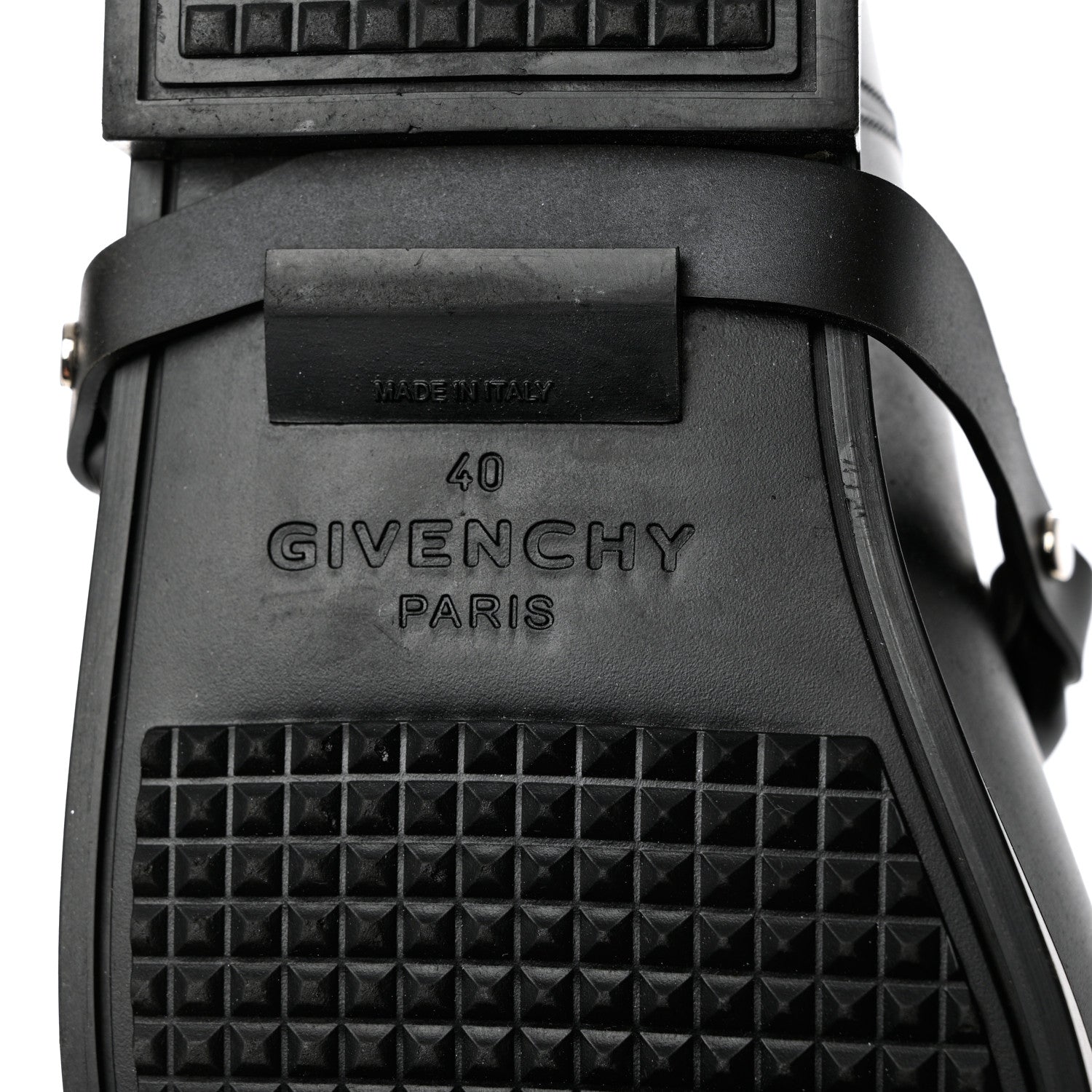 Givenchy PVC Chain Strap Rain Boots 40 Black 7 of 11